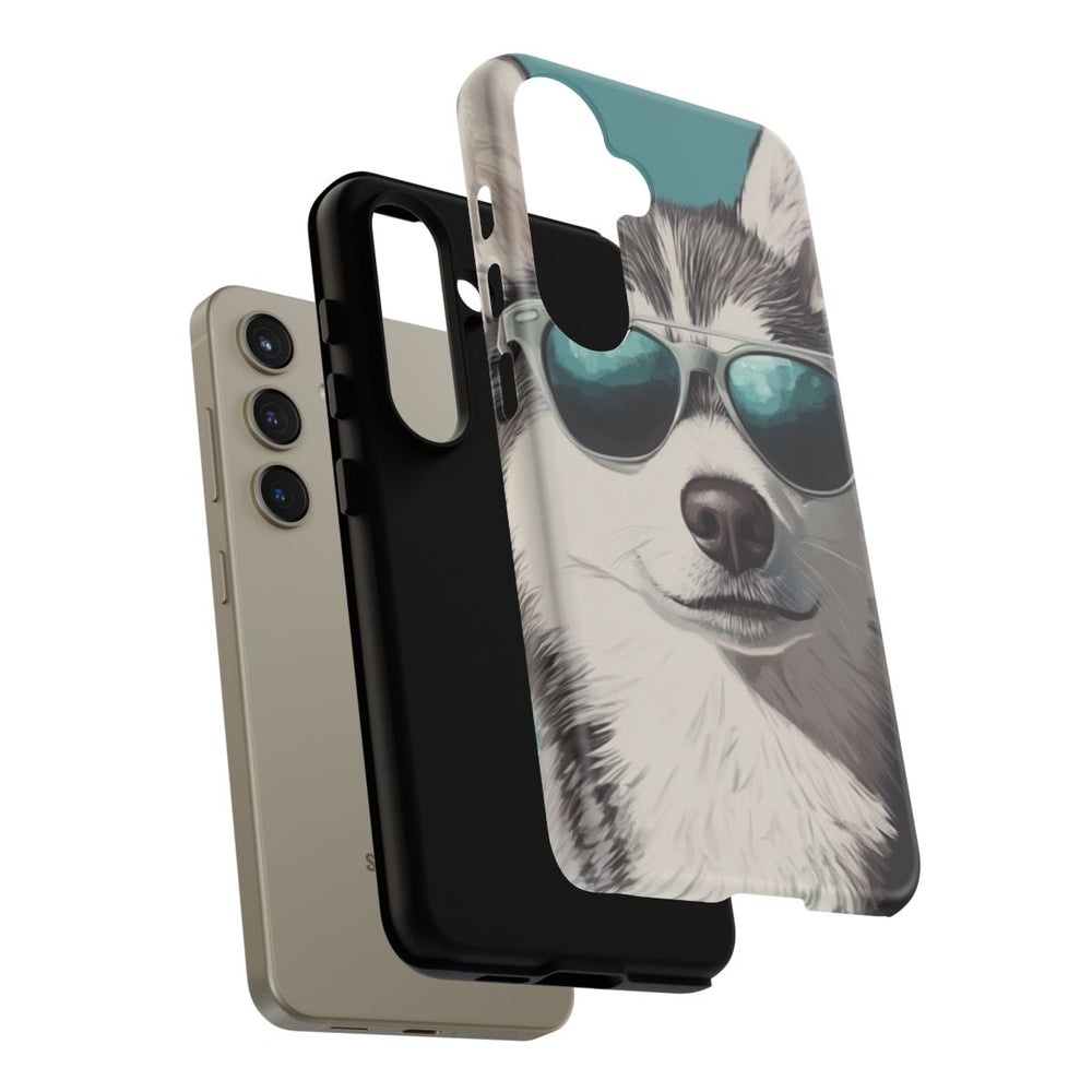 Stoere Husky met Zonnebril