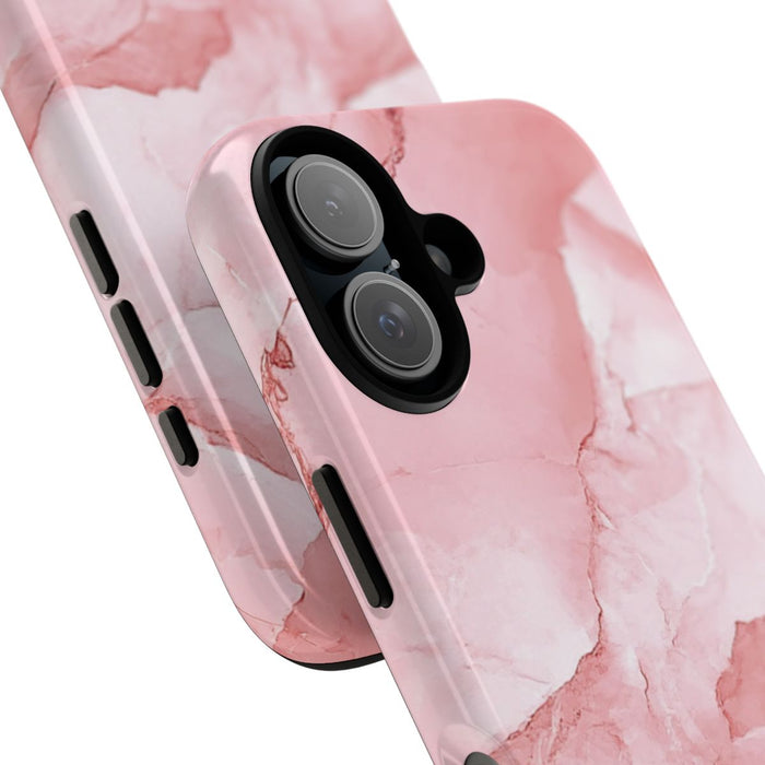 Roze Marmerstructuur met Glanzende Afwerking