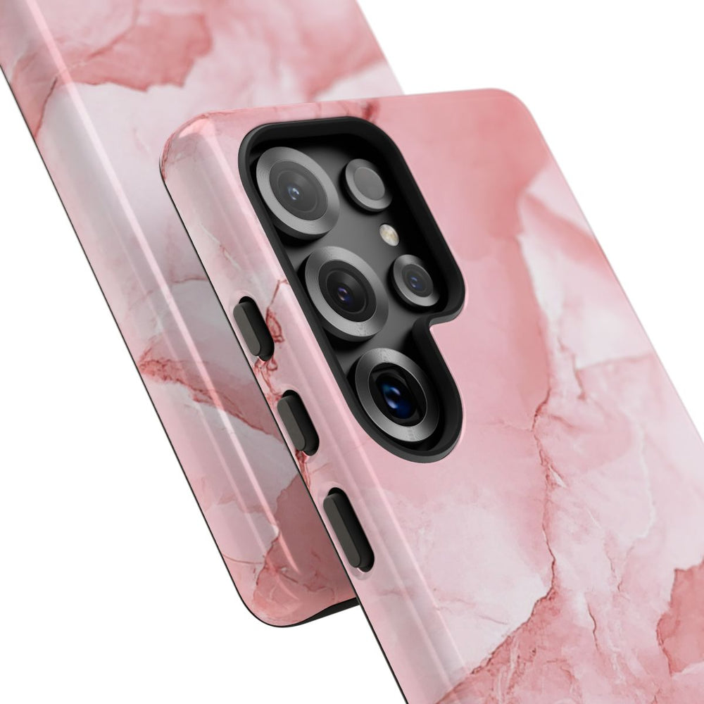 Roze Marmerstructuur met Glanzende Afwerking