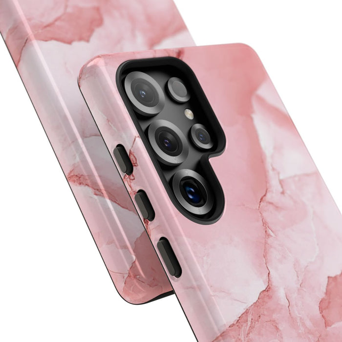 Roze Marmerstructuur met Glanzende Afwerking