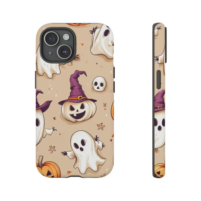 Schattige Halloween Geestjes en Pompoenen Patroon