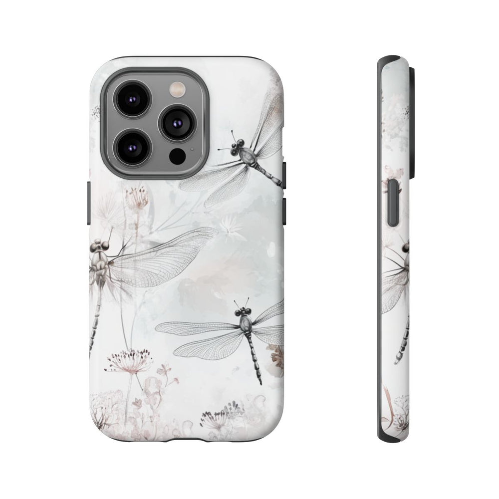 Fijne Libellen en Bloemen in Aquarel