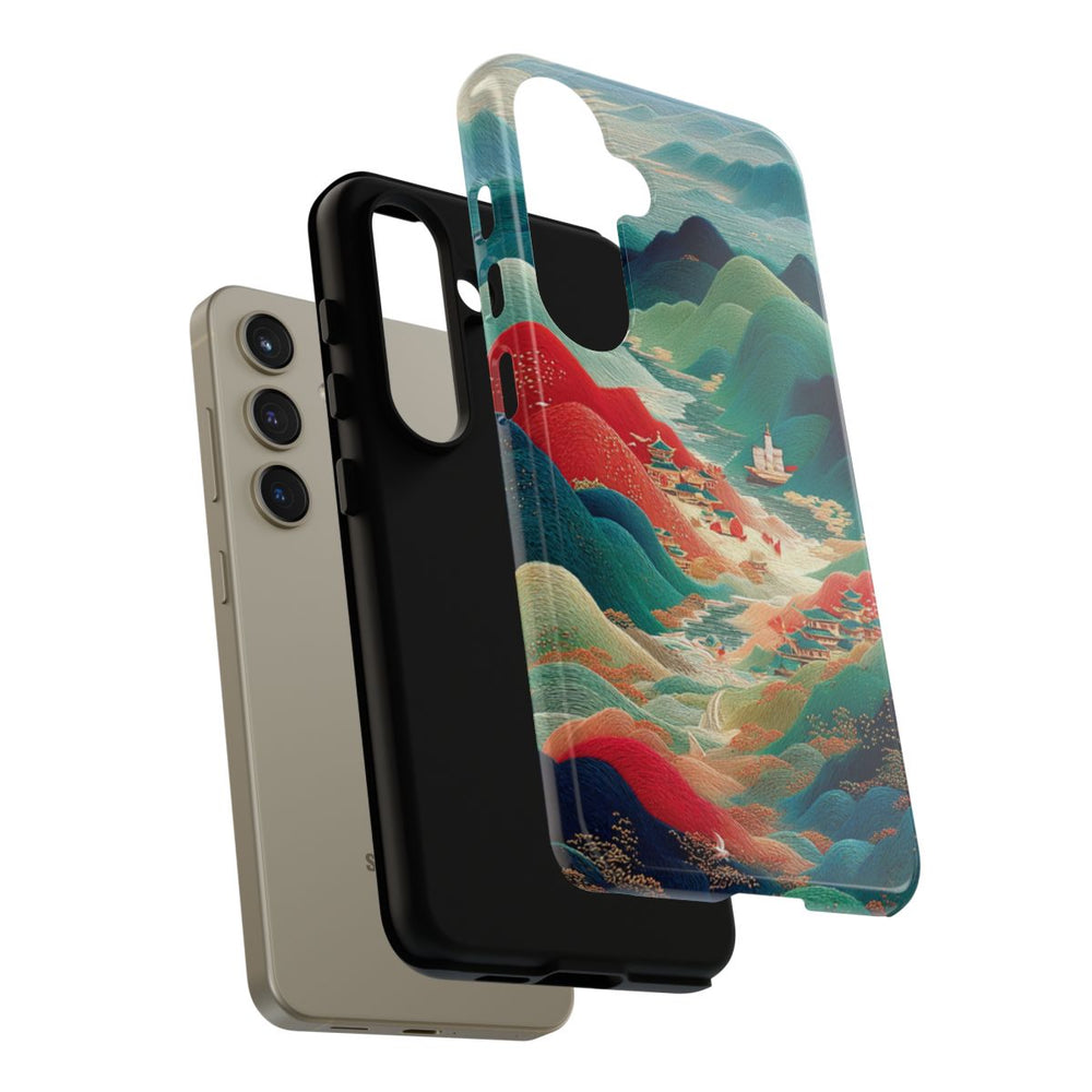 Kleurrijk Berglandschap met Illustratie