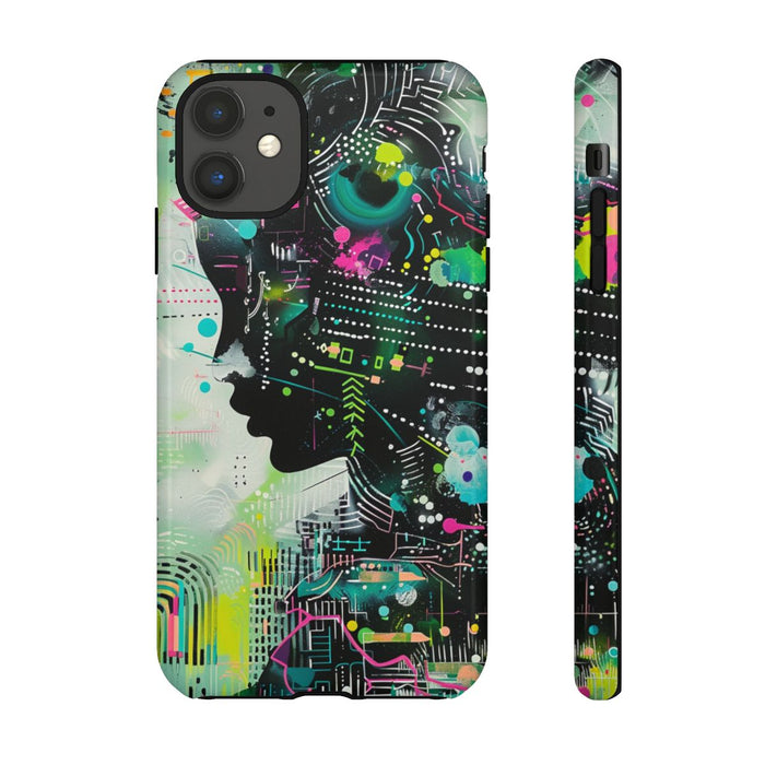 Abstract Neon Geometrisch Profiel