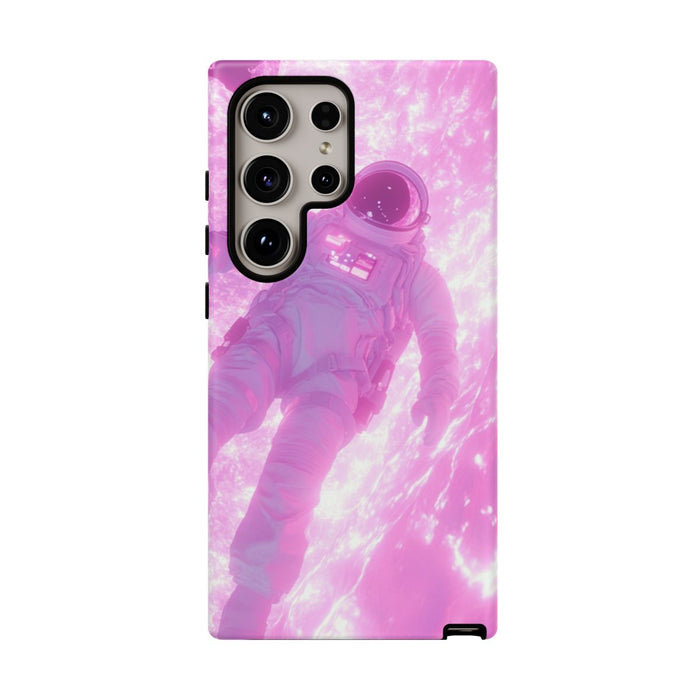 Astronaut bij Roze Plasma