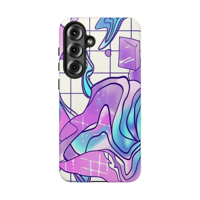 Abstract Kristal Vaporwave Patroon