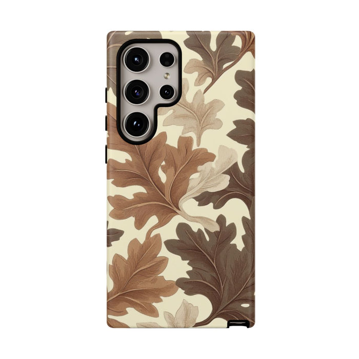Eikenbladerenpatroon in Neutrale Kleuren