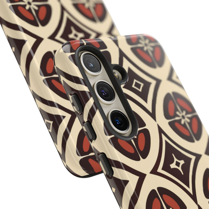 Geometrisch Bruin-Beige Patroon