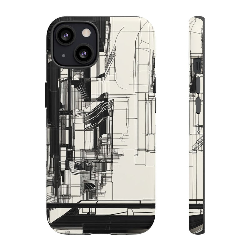 Abstracte Stedelijke Lijntekening