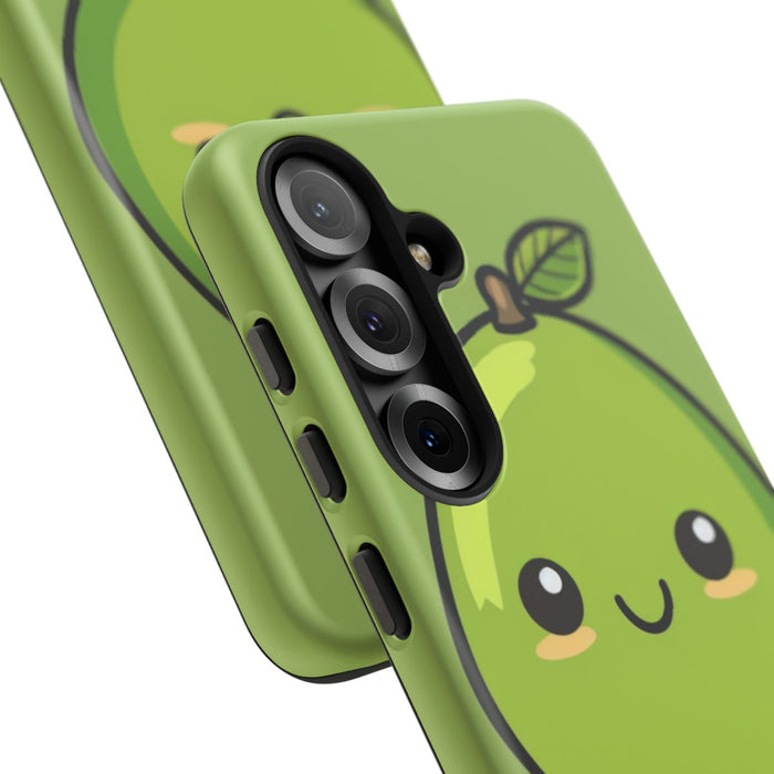Schattige Groene Avocado in Cartoonstijl