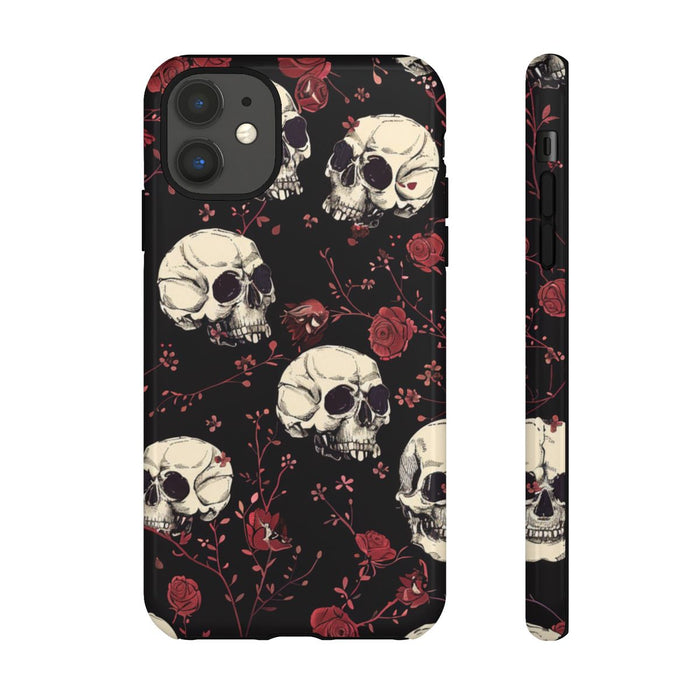 Schedels en Rode Rozenpatroon