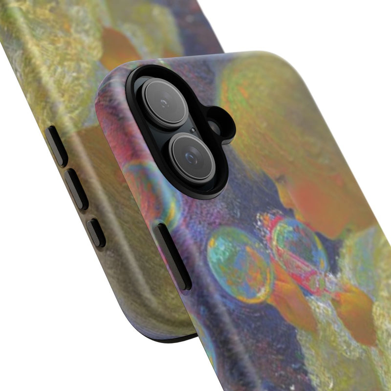 Engel die Zeepbellen Blaast tussen Bloemen