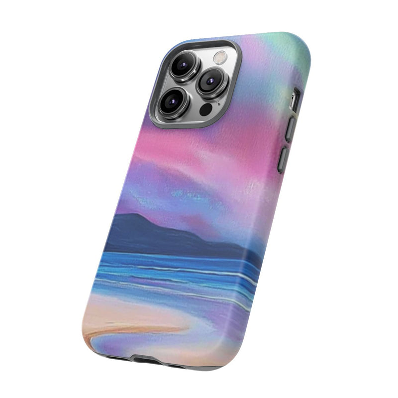 Noorderlicht Boven Rotsachtige Kust en Strand