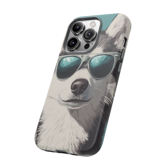 Stoere Husky met Zonnebril
