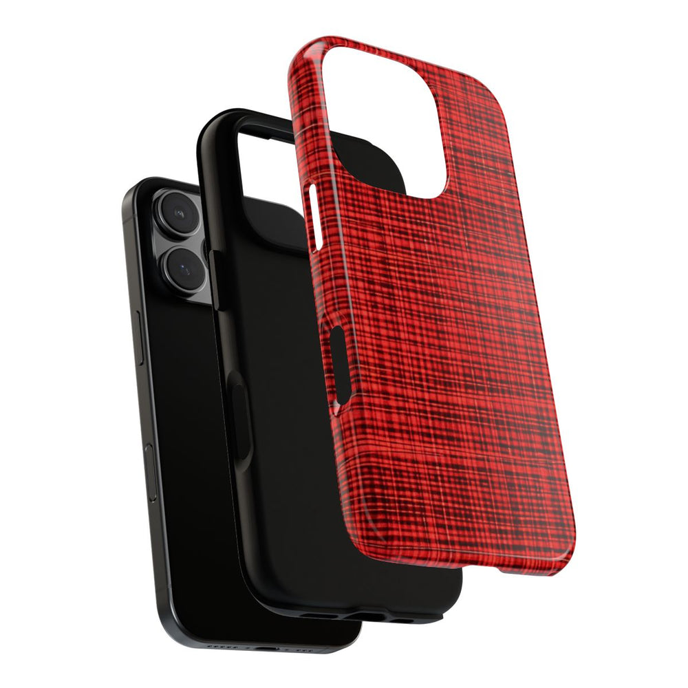 Rood Geruit Textielpatroon