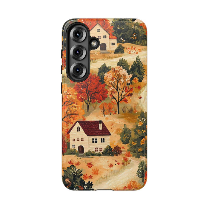 Herfstlandschap met Huizen