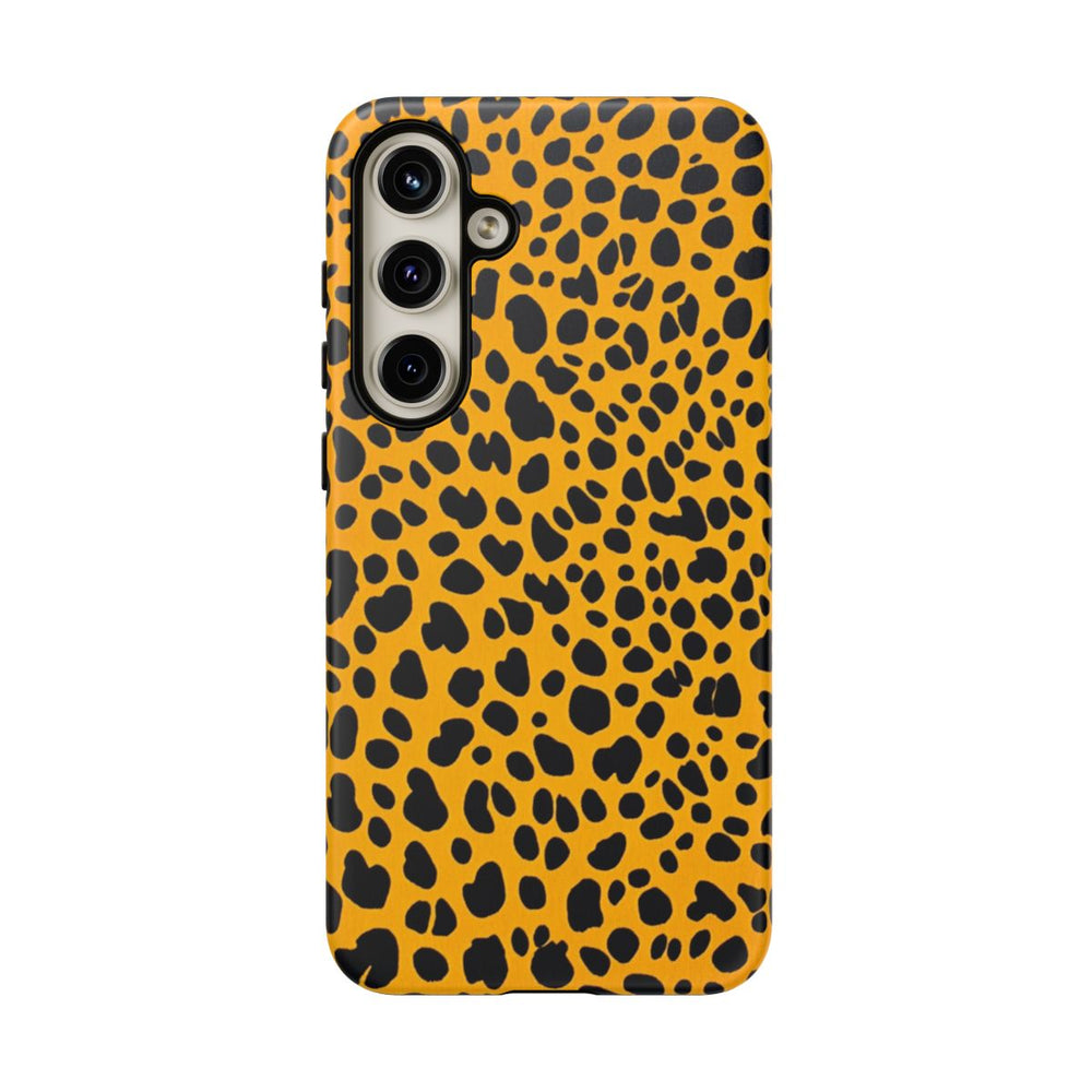 Zwart-Oranje Abstract Dierenprint