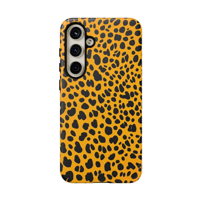 Zwart-Oranje Abstract Dierenprint
