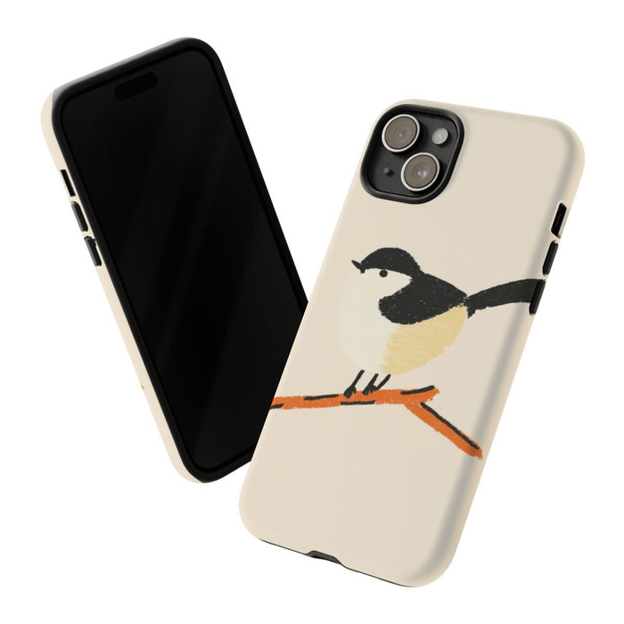 Minimalistische Vogelillustratie
