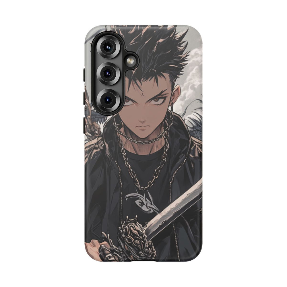Anime Strijder met Zwaard en Draakkettingen