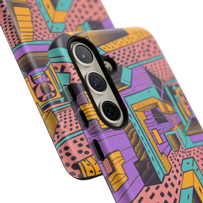 Geometrisch Abstract Patroon met Dieptewerking