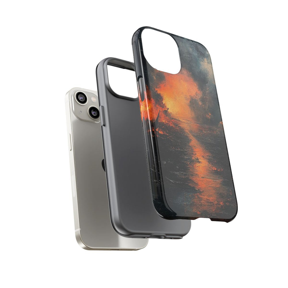 Vurige Oorlogslandschap met Rook