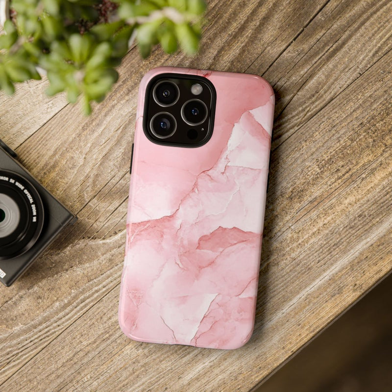 Roze Marmerstructuur met Glanzende Afwerking