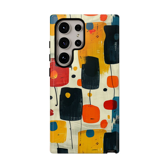 Mid-Century Abstract Geometrisch Patroon