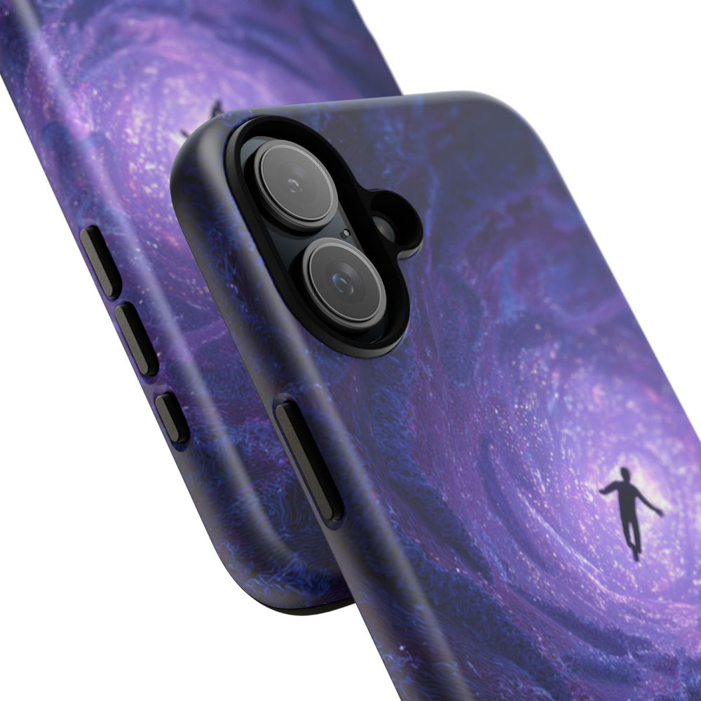 Man Valt Door Kosmische Tunnel met Tentakels