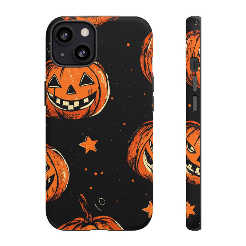 Grunge Halloween Pompoenenpatroon