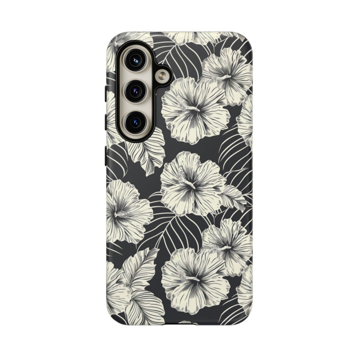 Monochroom Bloemenpatroon