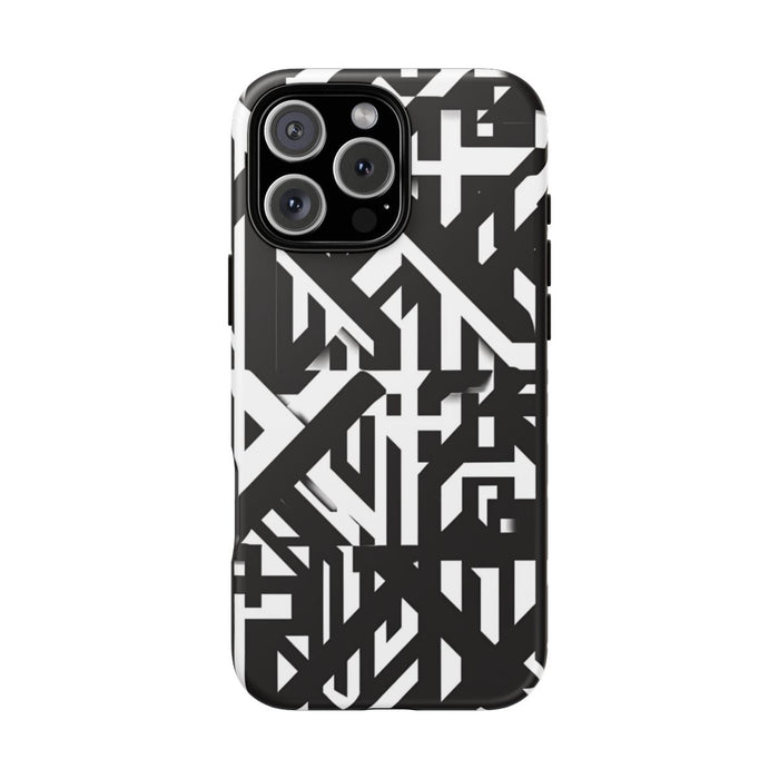 Zwart-Wit Geometrisch Patroon