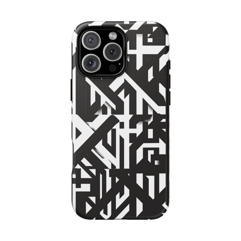 Zwart-Wit Geometrisch Patroon