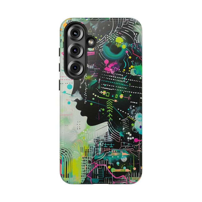 Abstract Neon Geometrisch Profiel
