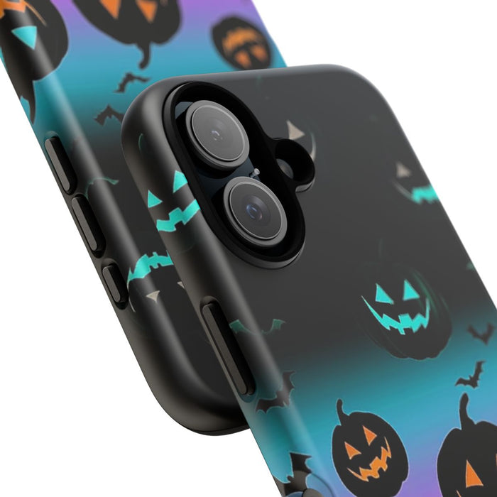 Gloeiende Halloween Pompoenen en Vleermuizen