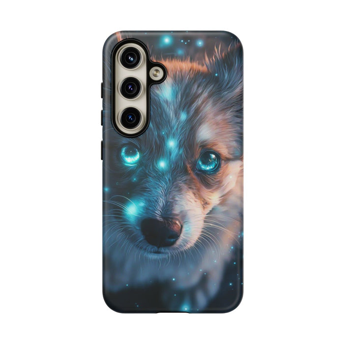 Schattige Puppy met Lichtgevende Ogen