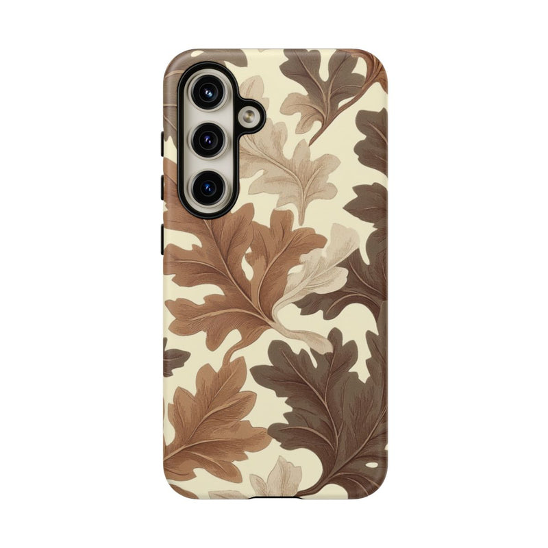 Eikenbladerenpatroon in Neutrale Kleuren