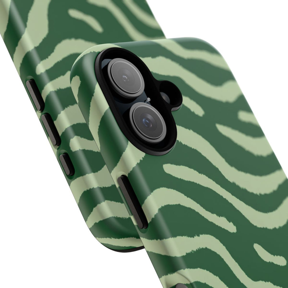 Groen Golvend Strepenpatroon