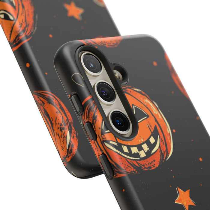 Grunge Halloween Pompoenenpatroon