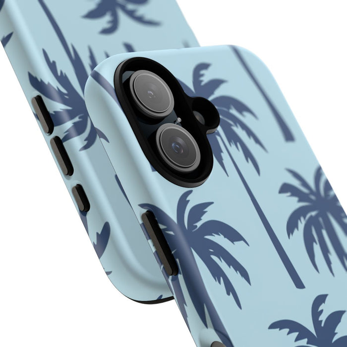 Blauw Palmbomenpatroon