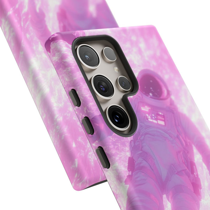 Astronaut bij Roze Plasma