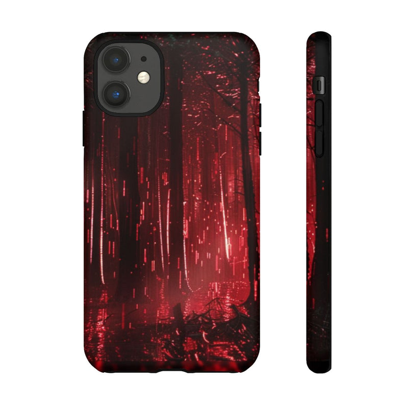 Donkerrood Verlichte Bos