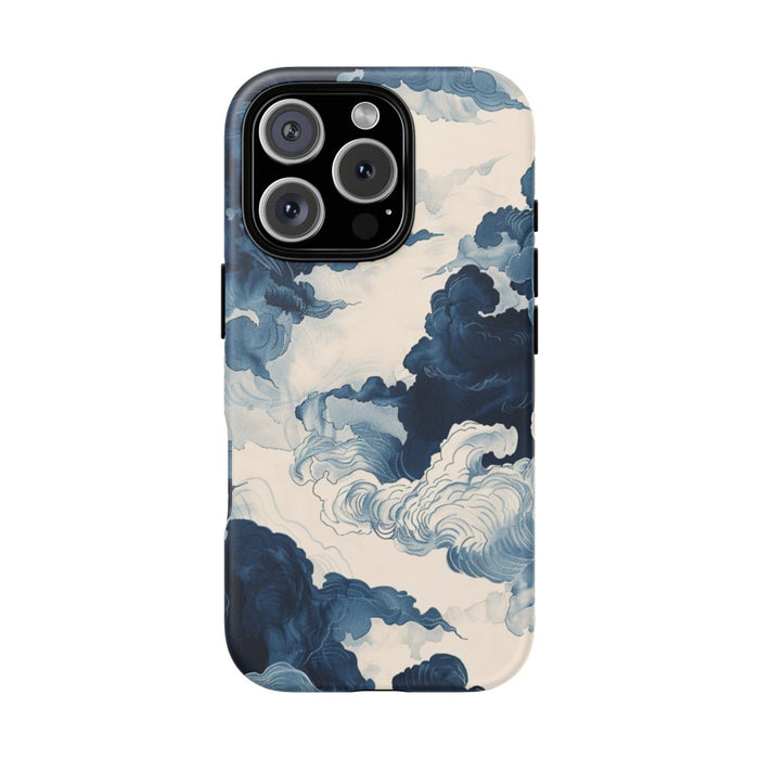 Wolken en Lucht in Blauwe Inkt