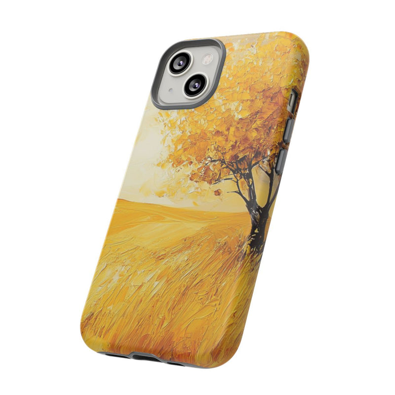 Gouden Herfstboom in Landschap