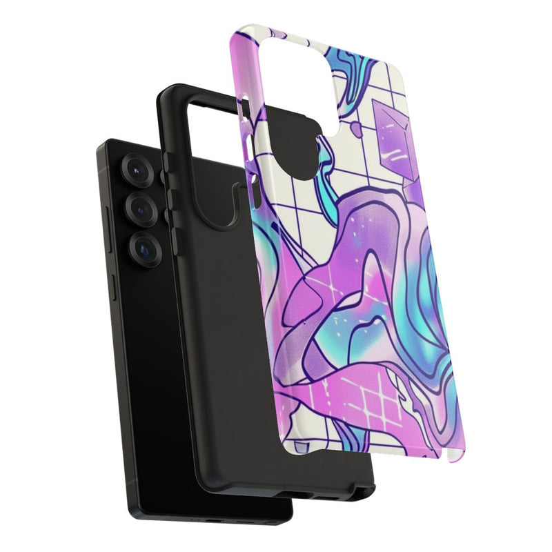 Abstract Kristal Vaporwave Patroon