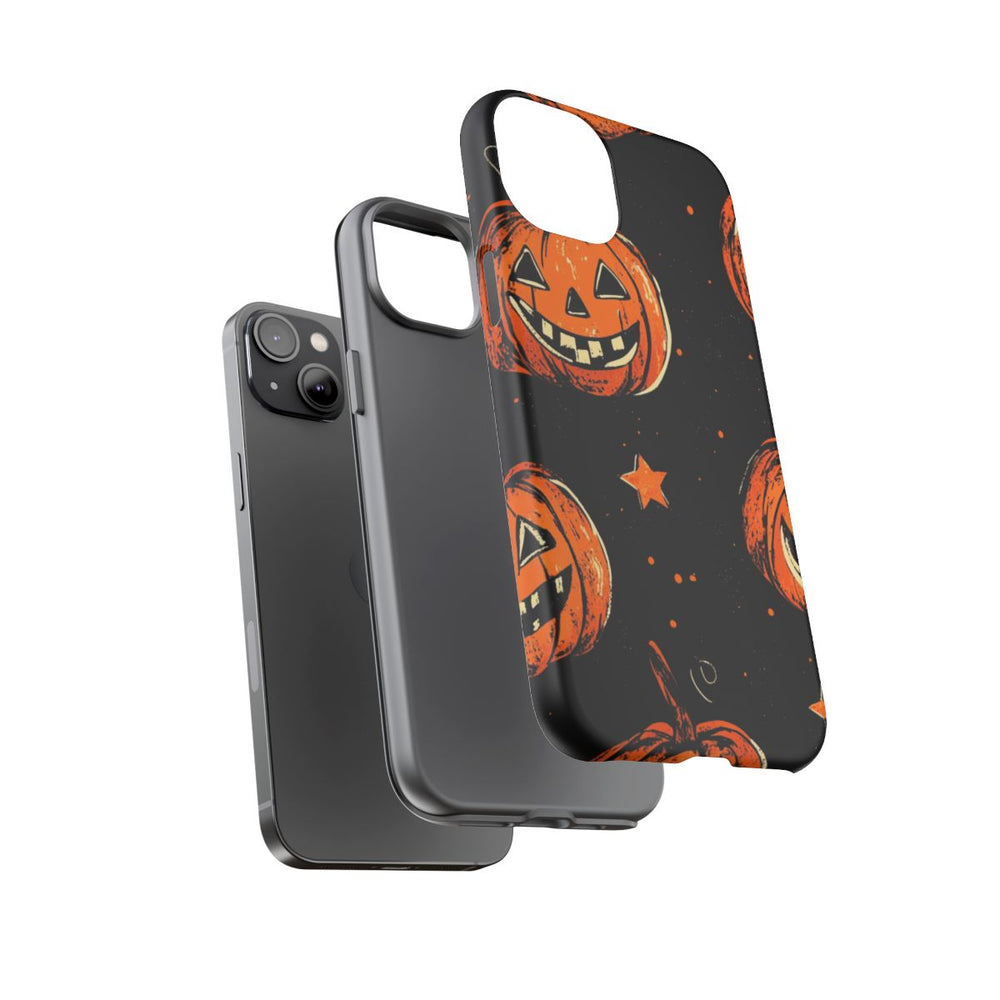 Grunge Halloween Pompoenenpatroon