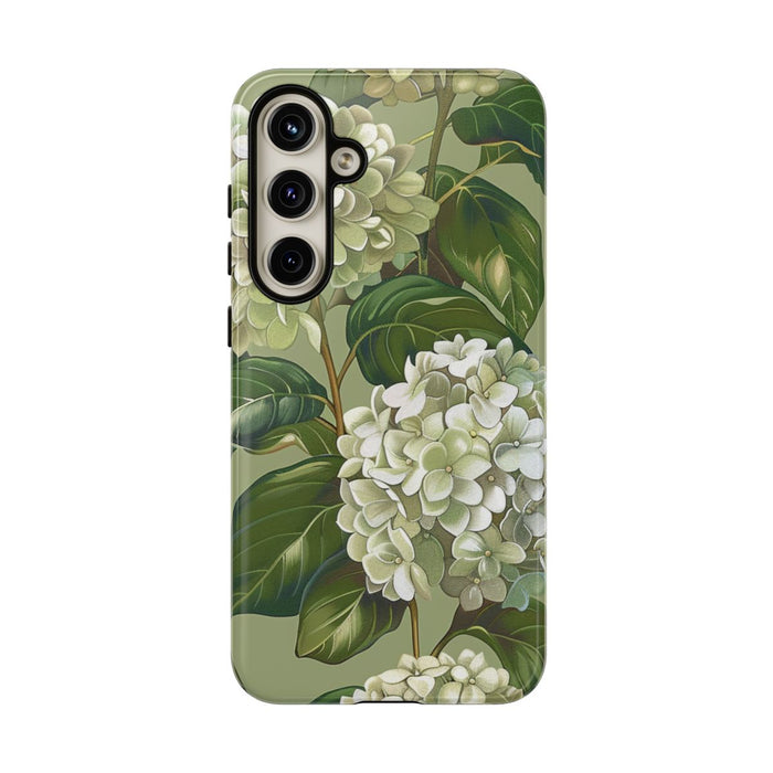 Realistisch Witte Hortensia Bloemenpatroon