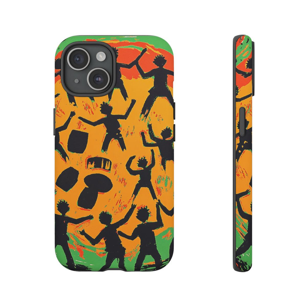 Abstracte Tribe Dans en Muziek Illustratie