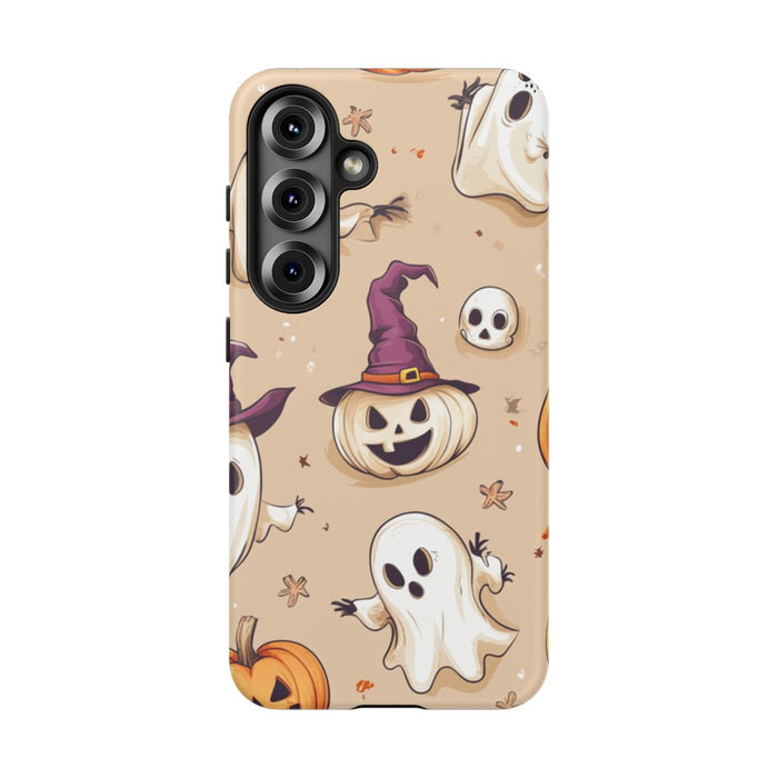 Schattige Halloween Geestjes en Pompoenen Patroon