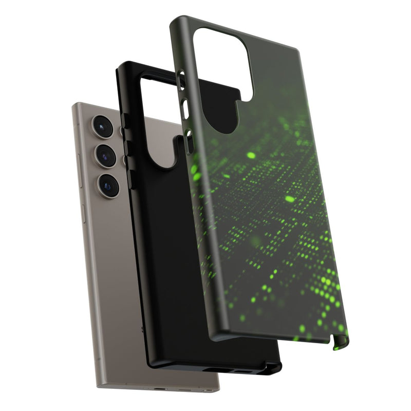Abstract Groen Digitaal Rasterpatroon